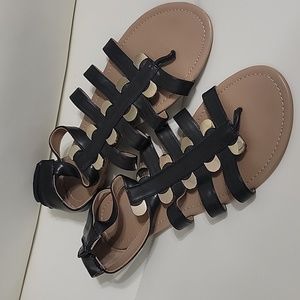 B.F.T. by Barefoot Tess Black Gladiator Sandal